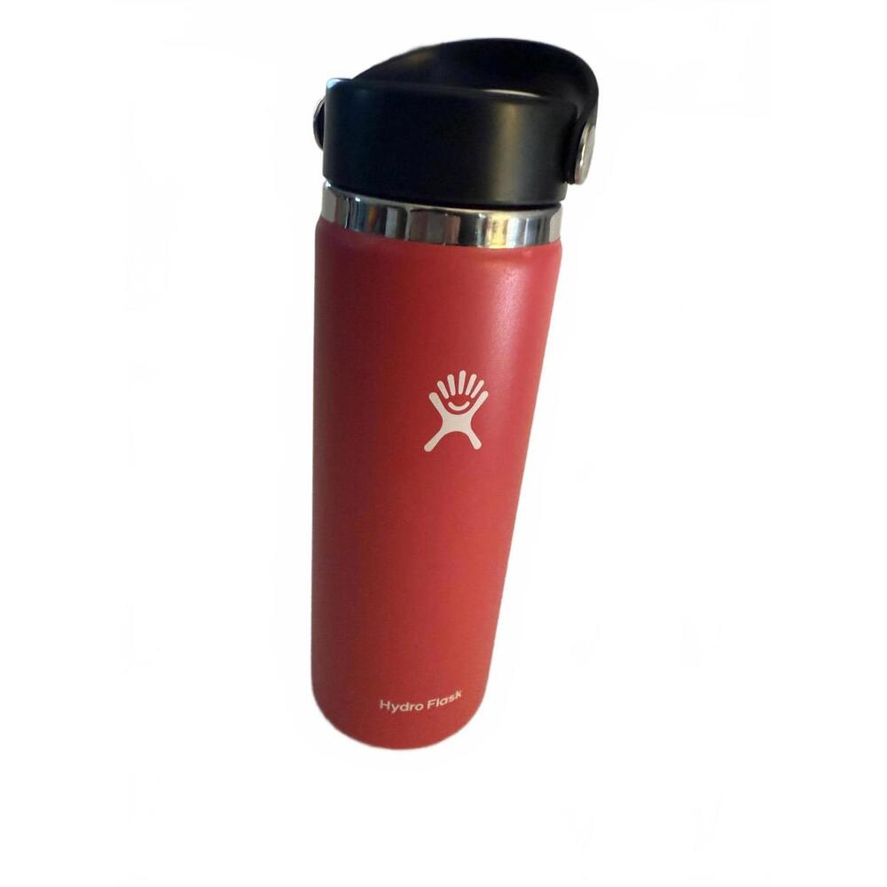 PINK Hydro Flask Water Bottle Insulated Stainless Wide Mouth Flex Lid in 20 Oz